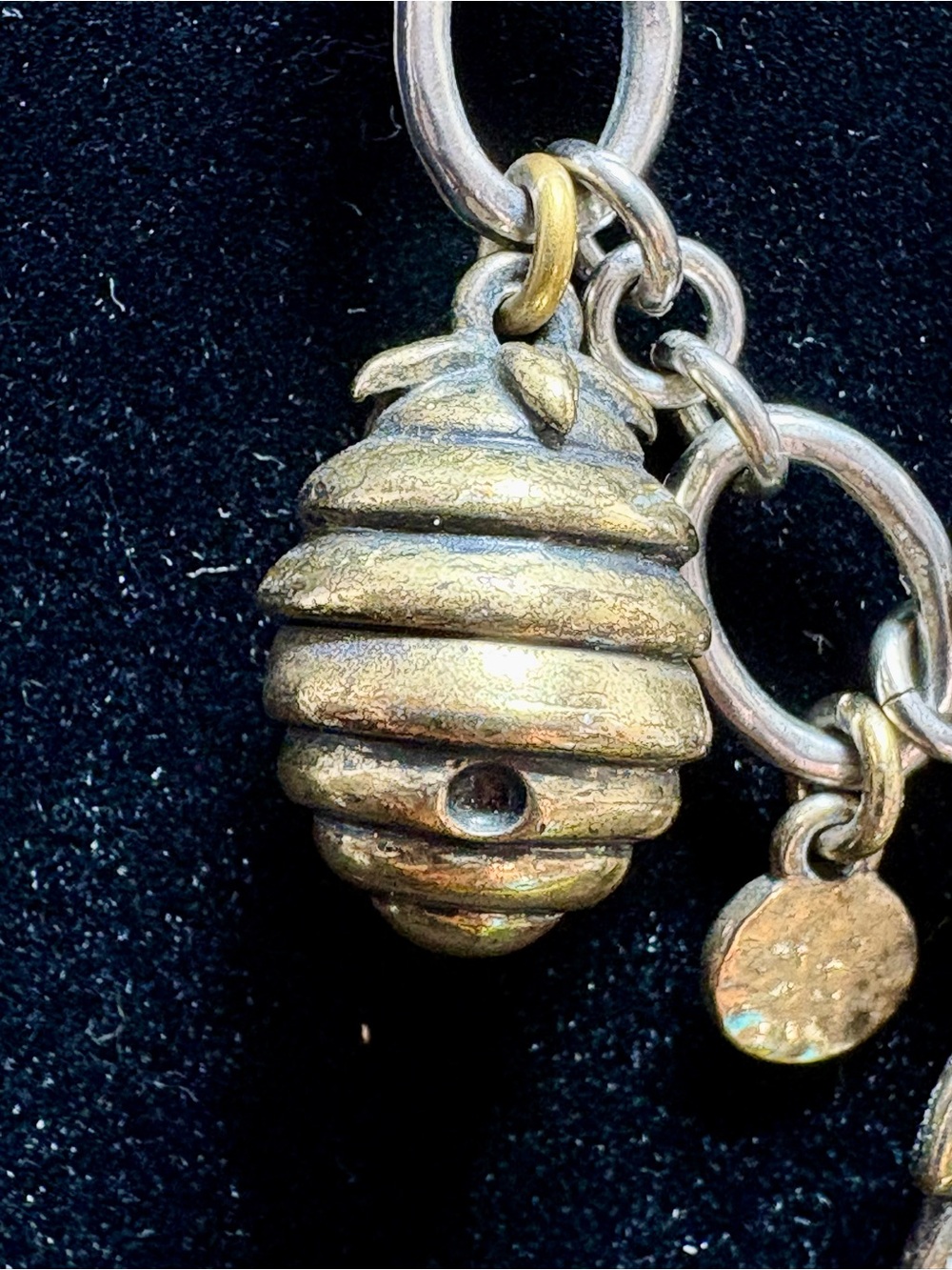 Lucky Brand Bee & Honeycomb Charm Bracelet-Beautiful Construction. Adorable! - Picture 14 of 15